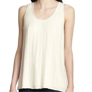 Joie • Starleen Full Sequin Beige Sleeveless Top Size Small